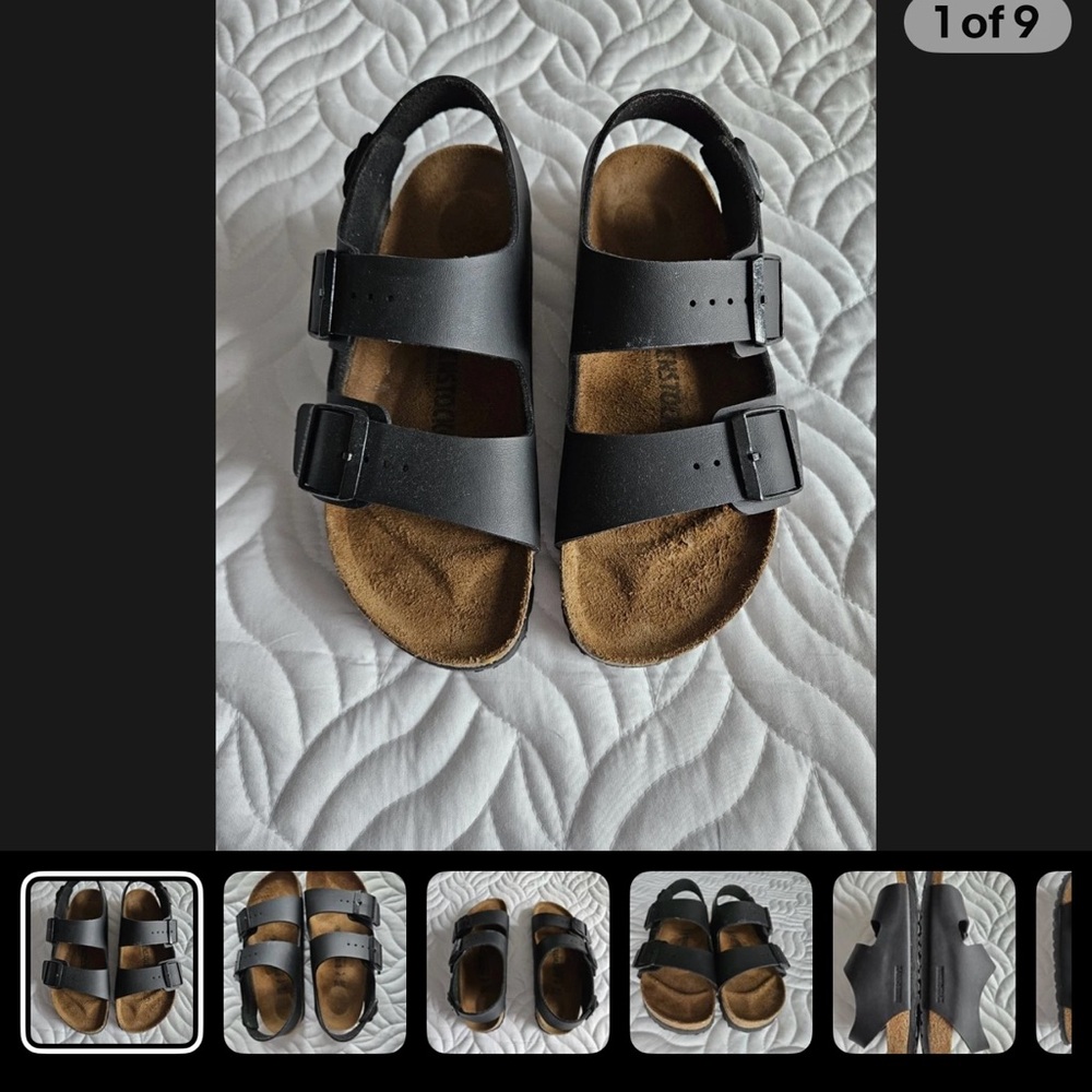 Birkenstock Milano Black Sandals
